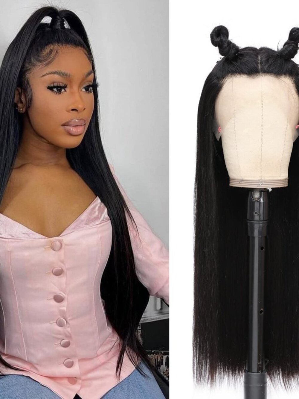 Lace Front Wigs Human Hair 13x4 Straight Hd Transparent Lace Front Wigs For Wome View 3